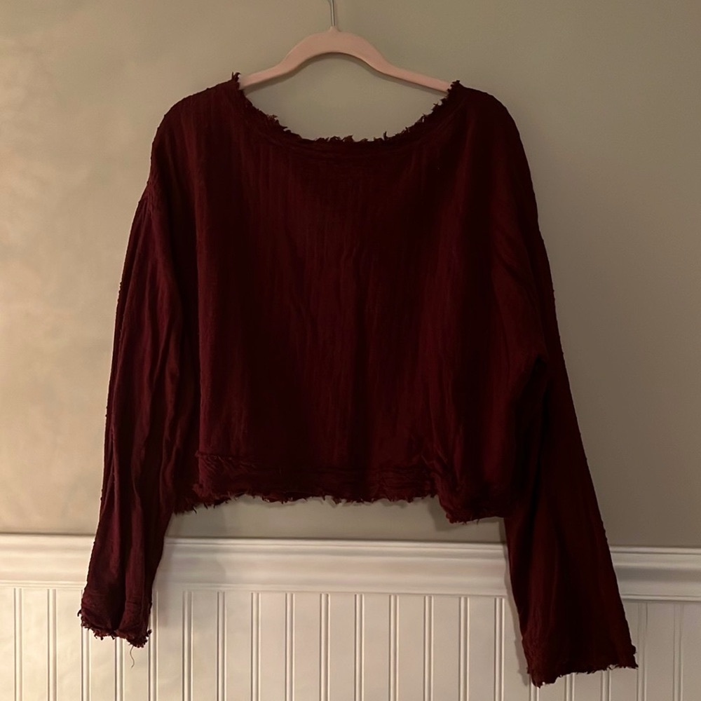 Free People Open Back Long Sleeve